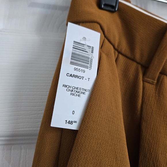 Aritzia Babaton Carrot Pant in Rich Chestnut size 0 tall - Picture 5 of 7